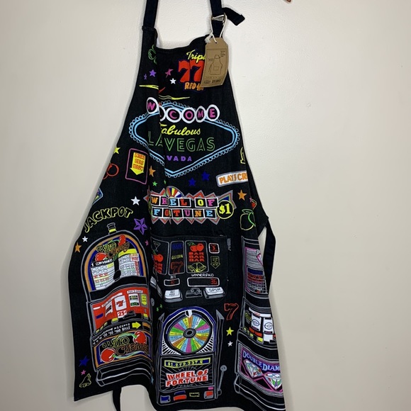 Kitchen Chic | Welcome To Fabulous Las Vegas Canvas Pocket Apron | Unisex NWT - Picture 7 of 8